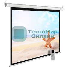 Экран Cactus 138x220 см MotoExpert CS-PSME-220x138-WT 16:10 настенно-потолочный рулонный белый (моторизованный привод)