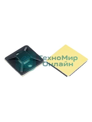 Площадка EKF plc-20x20-b самоклеящаяся (20х20 мм.) черная (100 шт.) EKF