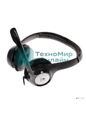 Гарнитура проводная Logitech Headset H390 USB черный