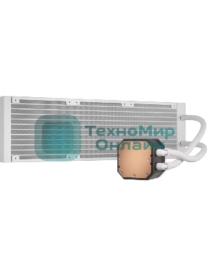 Система жидкостного охлаждения Water Cooling System Corsair iCUE H150i ELITE CAPELLIX XT (360мм, белый, RGb/Fans: 3x120мм, 65.57CFM, 37dBA, 2100RPM/Rad thickness 27мм/S: 1851, 1700, 1200, 115X, AM5, AM4)