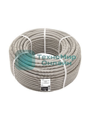 Труба гофрированная Rexant из ПВХ, с зондом, Ø16 мм