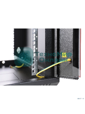 Шкаф телекоммуникационный настенный разборный ЦМО ЭКОНОМ 6U (600 x 350) дверь металл, черный (ШРН-Э-6.350.1-9005)