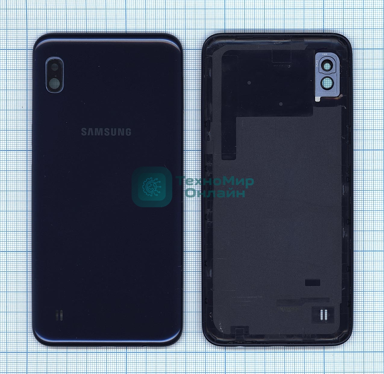 Задняя крышка для Samsung A105FD Galaxy A10 (2019) синий