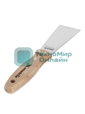 Шпательная лопатка Matrix из нержавеющей стали, 50 мм, буковая рукоятка, EFP