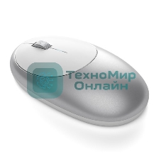 Мышь беспроводная Satechi M1 серебристый, 1200 dpi, Bluetooth, кнопки - 3
