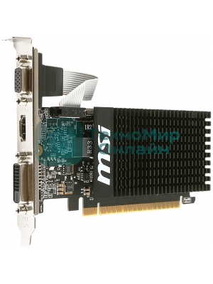 Видеокарта MSI PCI-E GT 710 2GD3H LP nVidia GeForce GT 710 2048Mb 64bit DDR3 954/1600 DVIx1/HDMIx1/CRTx1/HDCP Ret low profile