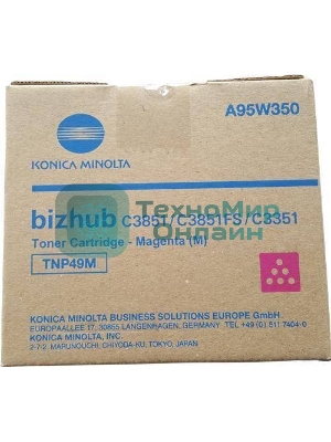 Тонер-картридж Konica-Minolta bizhub C3351/C3851 красный TNP-49M
