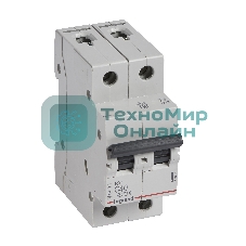 Выключатель автоматический модульный Legrand 2п C 40А 4.5кА RX3 Leg 419701 1199883