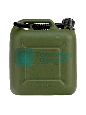 Канистра Stels для ГСМ вертикальная, 10 л., пластиковая, усиленная