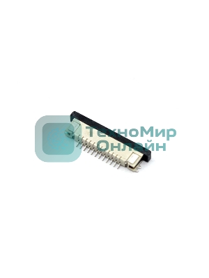 Разъем FPC Half Coverage Bottom Contact 0.8K-BX-12PWB 12 pin высота 2мм шаг 0,8мм