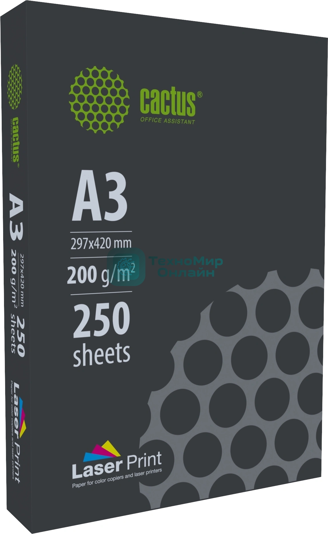 Бумага Cactus CS-LPA3200250 A3/200г/м2/250л./белый для лазерной печати