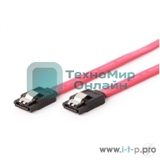 Кабель Gembird Кабель интерфейсный SATAIII, 30см, 7pin/7pin, защелка, пакет (CC-SATAM-DATA-0.3M)