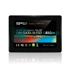 Накопитель SSD Silicon Power Slim S55, 480Gb, SATA, 2.5