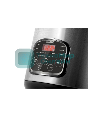 Мультиварка Centek CT-1490 (сталь)скороварка,1000Вт; 5.0л, 8 программ, ненагр крышка, а/п покр(4)