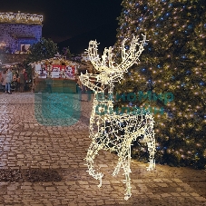 Фигура объемная Neon-night Олень 115х195 см, 528 LED, IP65, цвет свечения теплый белый