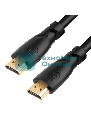 Кабель GCR PROF 10.0m HDMI 2.0, 3D, Ultra HD,60 Hz up to 18GB, Fast Ethernet 18.0 Гбит/с позолоченные контакты, 3Х экран, OD9.0mm, 28/24 AWG