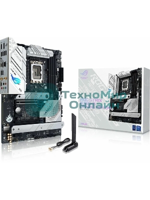 Материнская плата ASUS ROG STRIX B760-A GAMING WIFI, LGA 1700, Intel B760, 4xDDR5, 4xSATA, 3xM.2, 1xPCIe 5.0 x16, 1xPCIe 3.0 x4, 1xHDMI, 1xDP, 1x 2.5Gb LAN, 1xUSB-A 3.2 Gen 2, 2xUSB-A 3.2 Gen 1, 4xUSB 2.0, 5x3.5 мм, 7.1, Standard-ATX