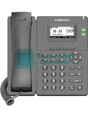 Телефон IP Flyingvoice P20 серый (упак.:1шт)