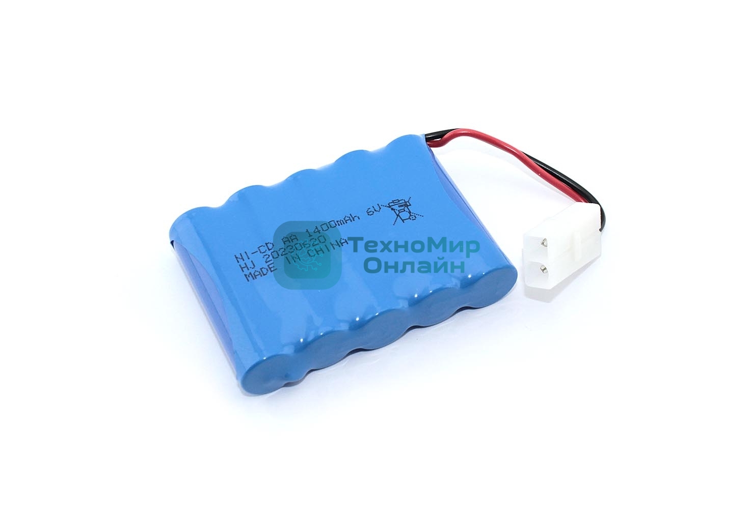 Аккумулятор Ni-Cd 6V 1400 mAh AA Flatpck разъем KET-2P