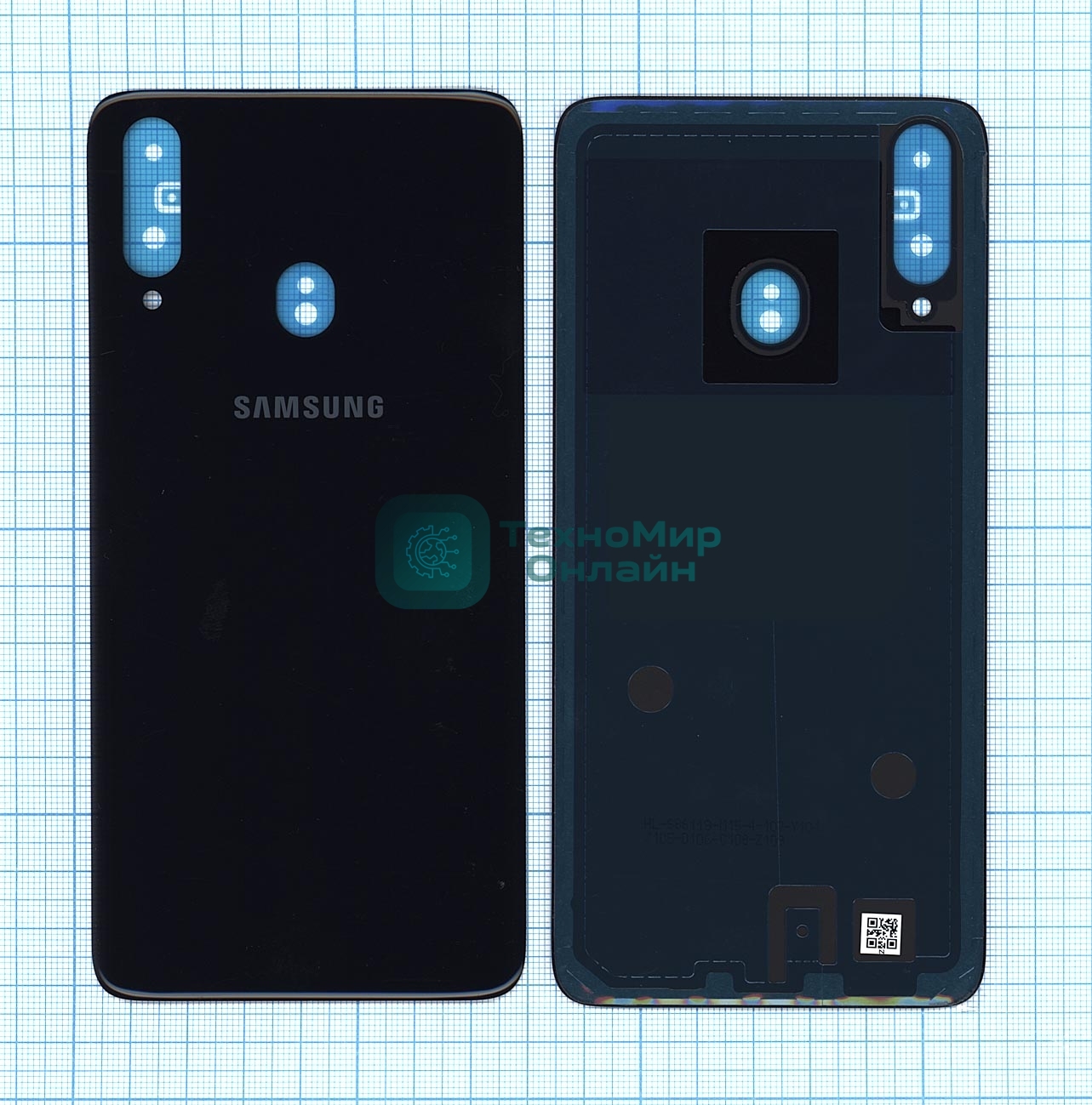 Задняя крышка для Samsung A207F Galaxy A20S (2019) черный
