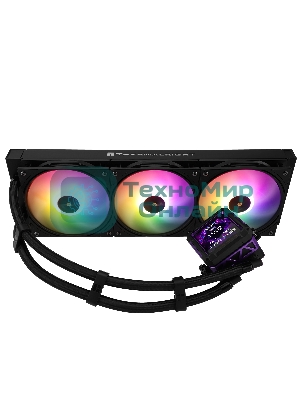 Водяное охлаждение для процессора Thermalright Frozen Warframe Pro 360 черный ARGb (360мм, черный, ARGb/Fans: 3x120мм, 70.84CFM, 29.8dBA, 2000RPM/Pump height 60мм, 23dBA, 3000RPM, Rad thickness 27mm/S: 1200, 1700, 1851, 2011, 2066, 115X, AM4, AM5)