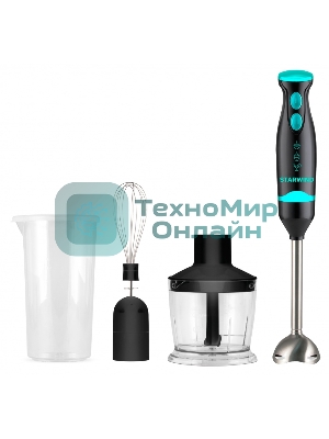 Блендер погружной Starwind SBP2322b 800Вт темно-серый/бирюзовый