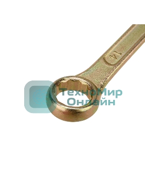 Ключ комбинированный Rexant 14 мм, желтый цинк