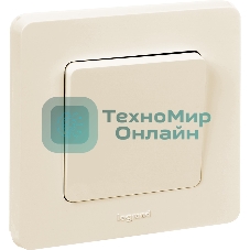Выключатель 1-клавишный 10AX 250 В слоновая кость