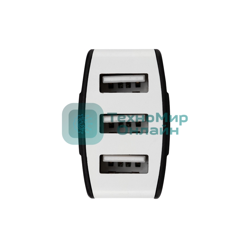 Зарядное устройство в прикуриватель Rexant 3 x USB, 1000mA, черный