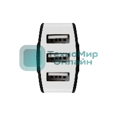 Зарядное устройство в прикуриватель Rexant 3 x USB, 1000mA, черный