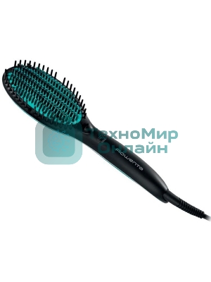 Расческа-выпрямитель Rowenta CF5820F0 черный/зеленый, 200 °C, 3 режима
