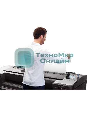 Плоттер струйный HP DesignJet T1700dr 44-in Printer (W6B56A), A0, цветной, 44