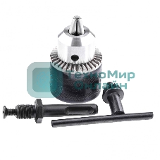 Патрон для дрели Сибртех ключевой 1,5-13 мм - М12х1,25, адаптер SDS PLUS