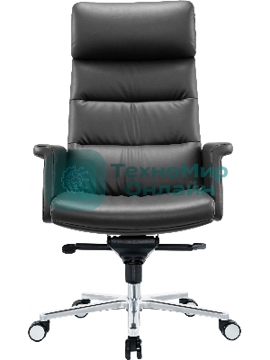 Кресло Cactus CS-LBK-AMSTERDAM черный, кожа, 120 кг, подголовник, механизм качания