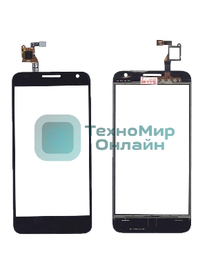 Сенсорное стекло (тачскрин) для Alcatel Idol 2 mini S 6036Y черное