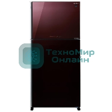 Холодильник Sharp SJXG60PGRD бордовый двухкамерный 422/178 л морозилка сверху, No Frost