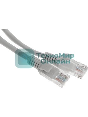 Патч-корд Premier 5-970 1Gbит/с UTP 4 пары cat5E CCA molded 1.5м серый RJ-45 (m)-RJ-45 (m)