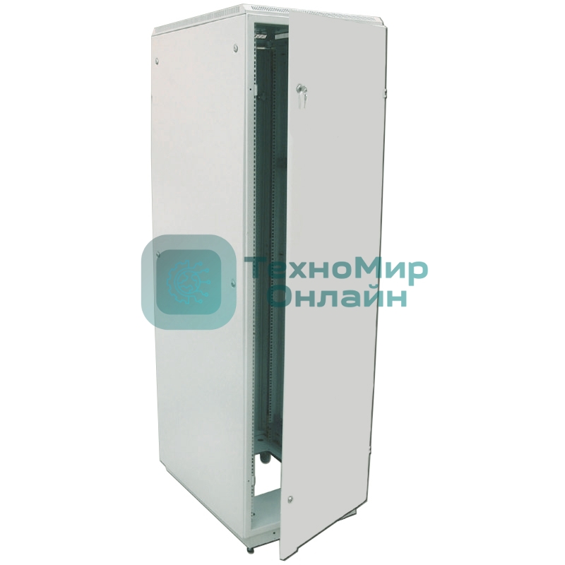 Шкаф телекоммуникационный напольный 42U (600x600) дверь металл (3 места), ШТК-М-42.6.6-3ААА