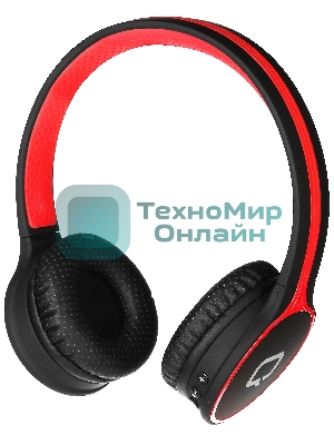 Наушники QUMO Accord 3 (BT-0020) черный/красныйнакладные Bluetooth 4.2300мА-чдо 6х часов в режиме разговора