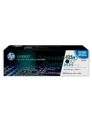 Картридж лазерный HP CB540AD черный двойная упаковка для CLJ CP1215/CP1515/CP1518 2 х 2200стр.