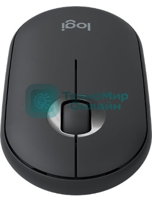 Мышь беспроводная Logitech Pebble M350 графитовый, 1000 dpi, радиоканал, Bluetooth, USB, кнопки - 3