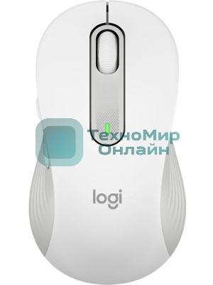 Мышь беспроводная Logitech Signature M650 L белый, 4000 dpi, радиоканал, Bluetooth, USB, кнопки - 5