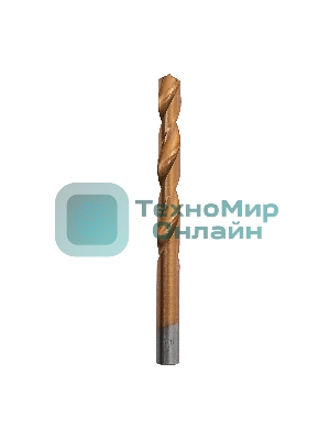 Сверло по металлу Matrix, 12 мм, HSS, нитридтитановое покрытие, цилиндрический хвостовик