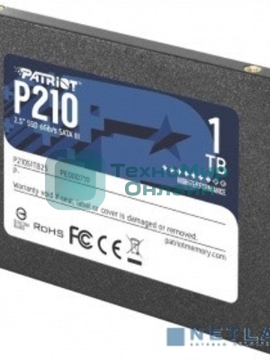 Накопитель SSD Patriot P210, 1Tb, SATA III, 2.5