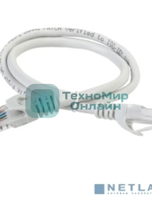 Коммутационный шнур (патч-корд) ITK PC01-C5EUL-05M, кат.5Е UTP, LSZH, 0,5м, серый