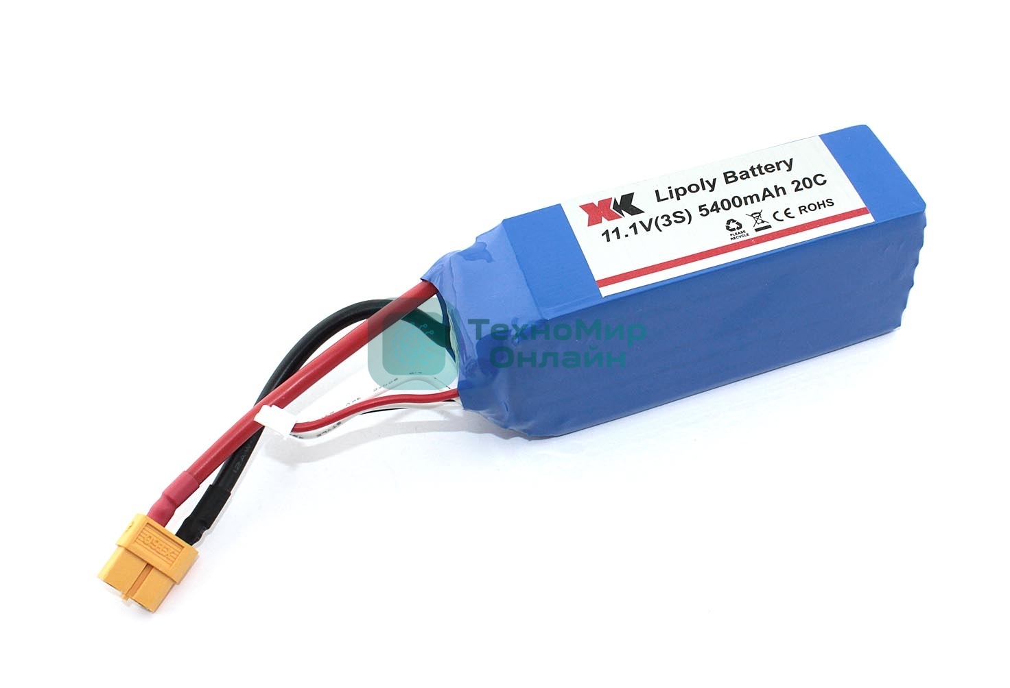 Портативный аккумулятор Li-Pol 11.1V 803496 5400mAh разъем XT60-Plug