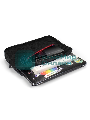 Сумка для ноутбука ExeGate Start S1518 Black, черная, полиэстер, для ноутбуков до 15.6