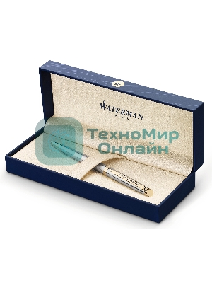 Ручка шариковая Waterman Hemisphere (CWS0920370) Steel GT M, синие чернила, подарочная коробка