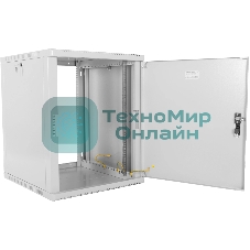 Шкаф ЦМО телекоммуникационный настенный сварной 12U (600 350) съемные стенки, дверь металл