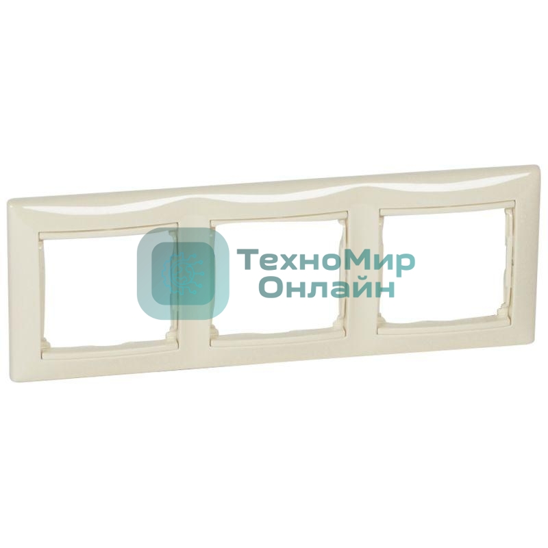 Рамка 3-м Valena горизонт. сл. кость (DIY-упак.) Legrand 695633